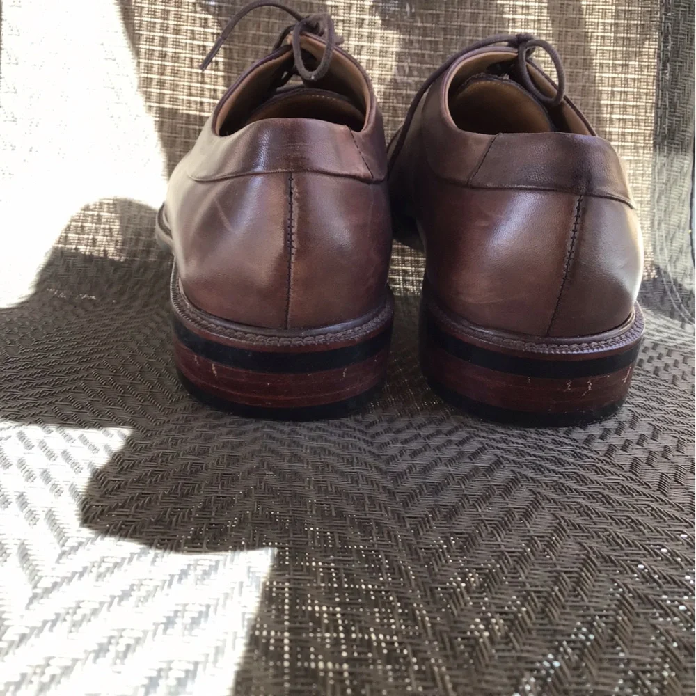 Cole Haan Grand OS Brown Leather Cap Toe HARTSFIELD Lace Up Oxford Shoes
